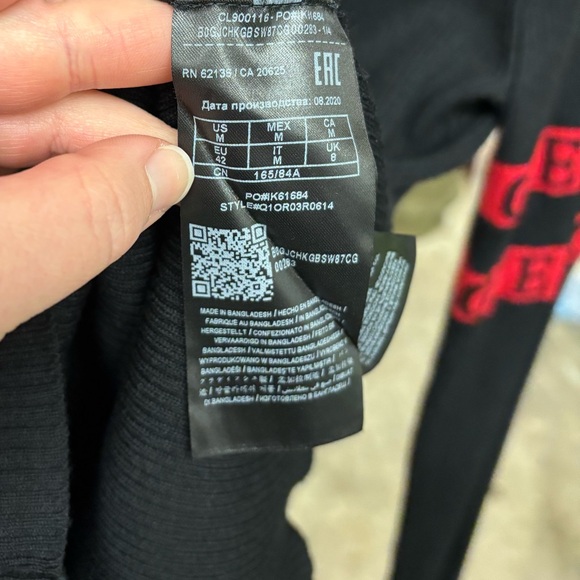 y2k GUESS full zip, black, stretchy hoodie. Medium - Picture 8 of 9